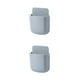 thumbnail image 2 of Inteprter Sala de estar Cocina Baño Control remoto Soporte de pared Controlador de teléfono inteligente Bolsas de basura Organizador Caja Estuche Gris 2piezas Inteprter CBP385932, 2 of 5