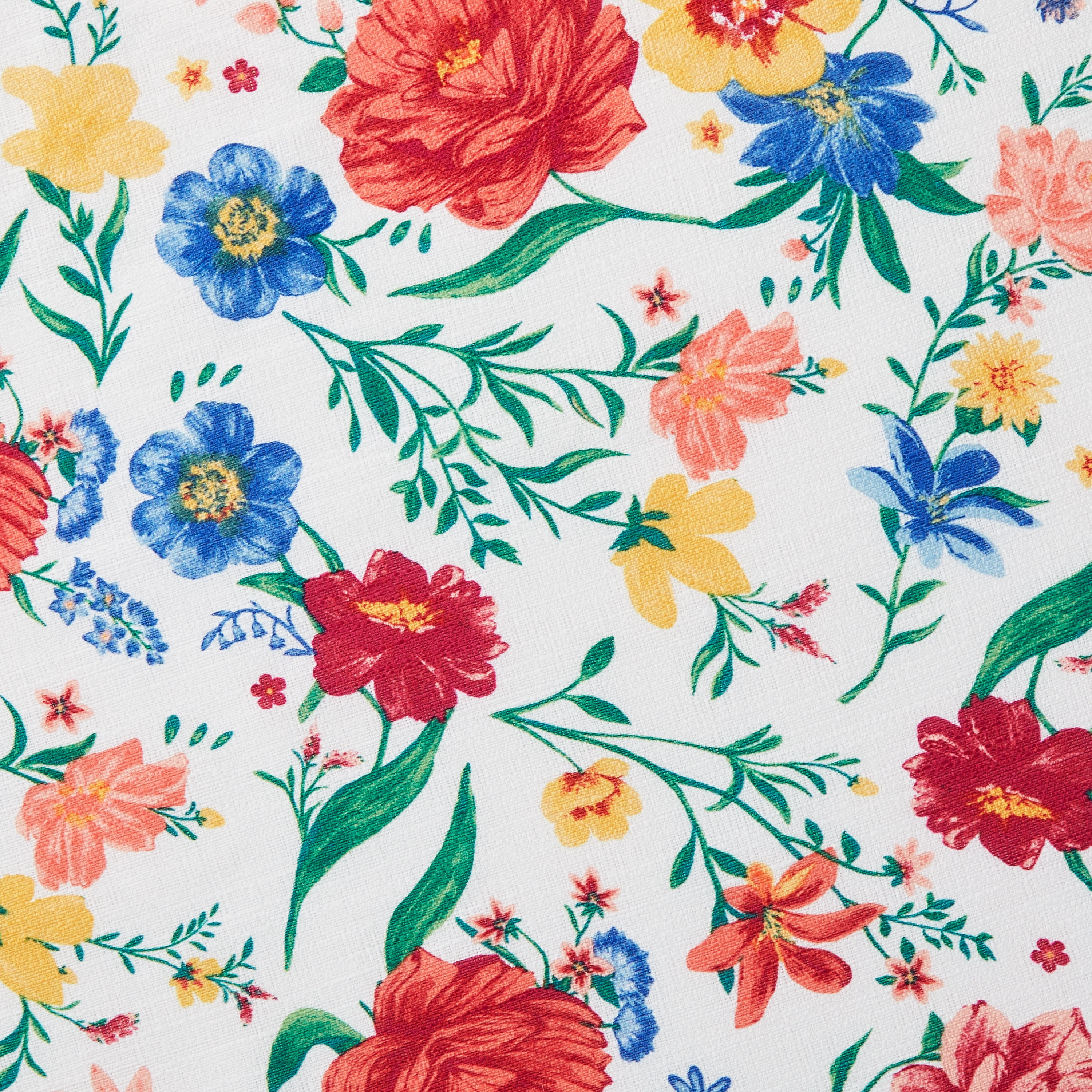 The Pioneer Woman Flowering Frontier Fabric Tablecloth, Multicolor, 70" Round
