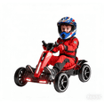 thumbnail image 6 of 12V Electric Pedal Go Kart Kids, Foldable Ride On Car Adjustable Seat, Music Lights, EVA Wheels, Battery Toy Ages 3-8, 6 of 6