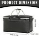 thumbnail image 3 of melotizhi Insulated Cooler Bag Picnic Basket Leakproof Portable Cooler， Premium Folding Basket Foldable Insulated Basket, Black, 3 of 9