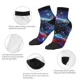 thumbnail image 5 of Pofeuu Outer Space Floating Numbers And Letters Print 30cm Socks, Adult Running Hiking Socks for Youth and Adult, 5 of 7