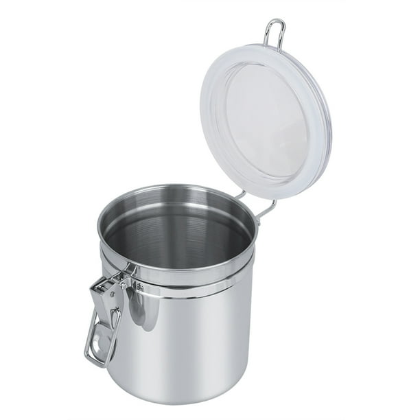 Recipiente De Café De Acero Inoxidable Para Azúcar, Tarro De Almacenamiento De Alimentos, Recipiente Para Té, Azúcar, Leche En Polvo, 10x11cm