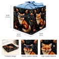 thumbnail image 3 of Fox Foldable Storage Bin with Handle, 10.8"x10.5"x10.6", Large Capacity Toy Box Organizers, 3 of 6