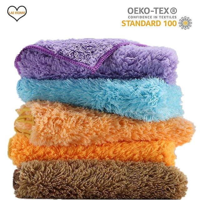 Paquete de 4 trapos de cocina esponjosos paños para quitar el polvo paños de limpieza paños de cocina absorbentes