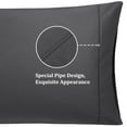 thumbnail image 7 of PiccoCasa 100% Cotton Body Pillowcase 20"x 55" 1PCS with Zipper Closure Dark Gray, 7 of 7