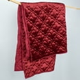 thumbnail image 5 of Levtex Home - Birch Hill Caserta Red - Throw - Red - Crushed Velvet - Arabesque Medallion - Quilted Throw (50x60in.) - Polyester, 5 of 6