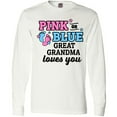 thumbnail image 3 of Inktastic Pink or Blue Great Grandma Loves You Long Sleeve T-Shirt, 3 of 5