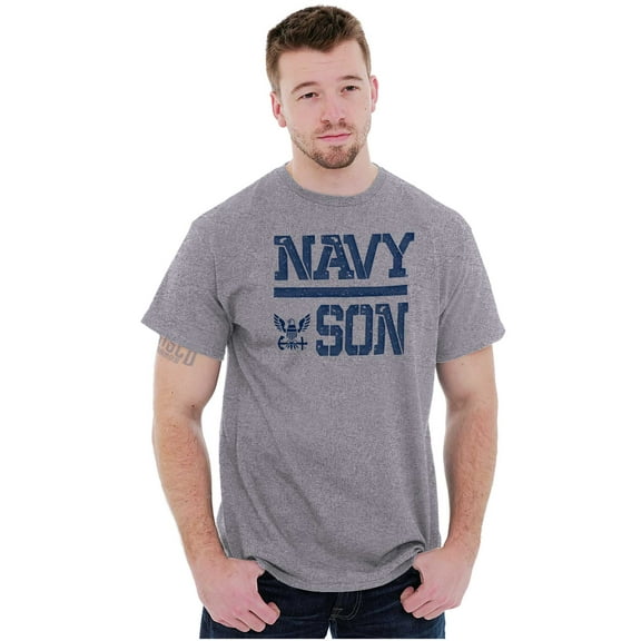 United States Navy Proud Son Men's Graphic T Shirt Tees Brisco Brands S