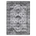 thumbnail image 2 of GlowSol Vintage Boho Area Rug 9'x12' Washable Large Rugs for Living Room Soft Non-Slip Bedroom Rug Distressed Tribal Carpet Low Pile Rug, Gray Black, 2 of 8