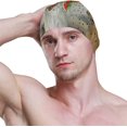 thumbnail image 3 of FYBTO Swimming Cap Cat Watermelon Umbrella Fruit Ice Cream Unisex Adult FYBTO Polyester, 3 of 4