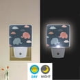 thumbnail image 5 of Cartoon Elephants with Stars Clouds LED Night Light Sensor Lamp Plug-in Adjustable Brightness 2 Pack, 5 of 7