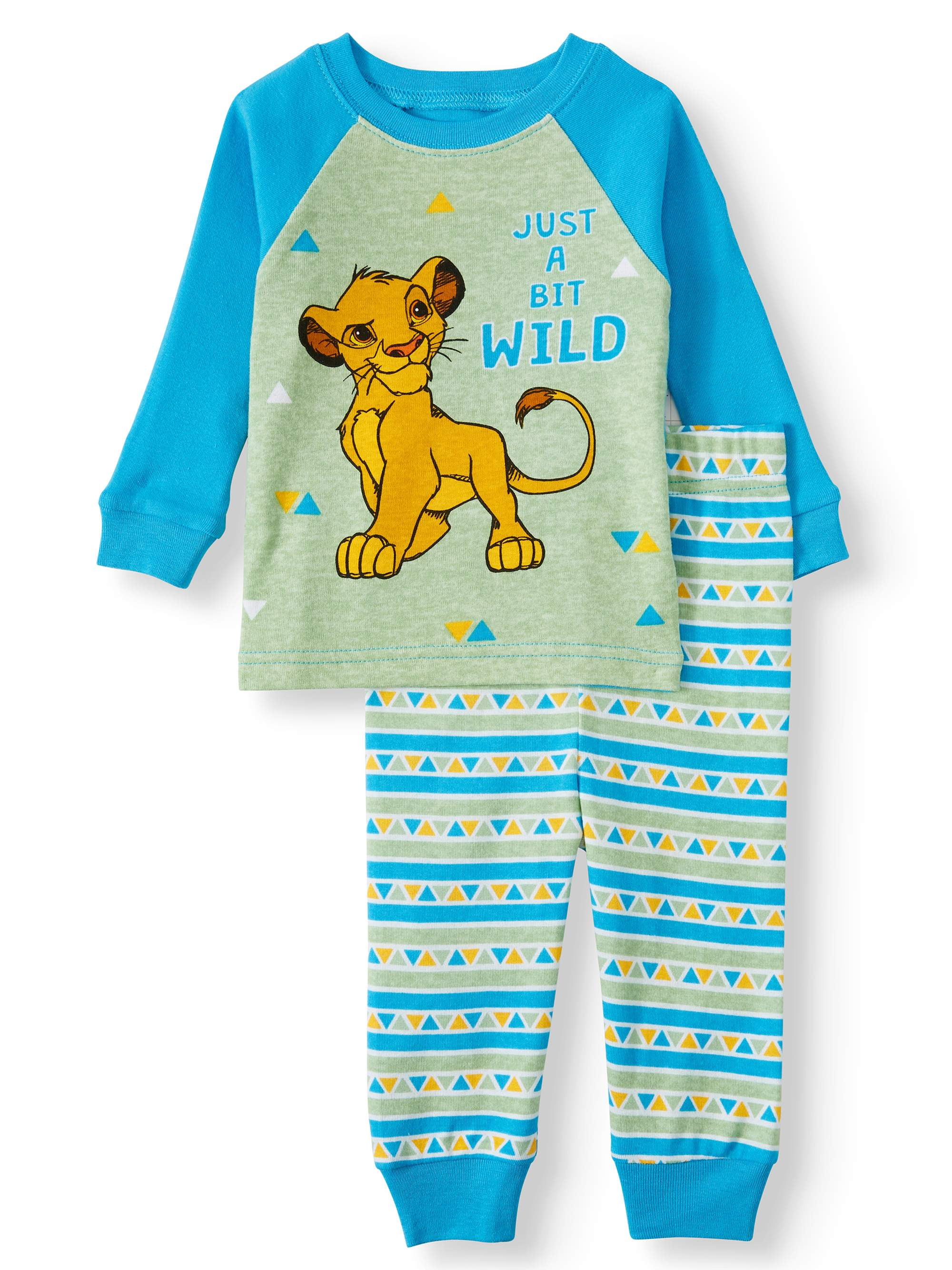 speer Dusver venijn Lion King Baby Boy Snug Fit Cotton Long Sleeve Pajamas, 2-Piece Set -  Walmart.com