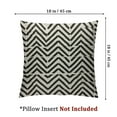 thumbnail image 4 of Acheng  Herringbone Pattern Throw Pillow Cover Black and White Rice Wheat Simple Repeat Regular Classic Pillow Case Decorative Room Cushion Cover for Home Couch Bed,Set of 2 24x24in, 4 of 7