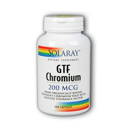 Solaray GTF Chrome 200 mcg - 200 Capsules