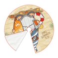 thumbnail image 3 of Salouo Hello Summer Cute Gnome Christmas Tree Skirt 30" Farmhouse Christmas Decorations Snowman Xmas Tree Skirt Tree Mat for Holiday Party Decor, 3 of 8