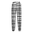 thumbnail image 5 of Spazoro Toddler Girls Boys Sweatpants, Long Sleeve Plaid Drawstring Elastic Waist Casual Jogger for Homewears Black Size 7-8T, 5 of 5