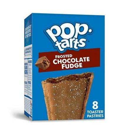 Pop-Tarts Toaster Pastries, Breakfast Foods, Kids Snacks, Frosted Chocolate Fudge, 13.5Oz Box (8 Pop-Tarts) - Pack of 2