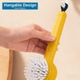 thumbnail image 5 of Shiogb Vegetable Cleaner Brush Scrubber, Good Grip Long Handle Cleaning Brush with Peeler, 2-in-1 Veggie Wash Brush, Kitchen Gadget, 5 of 9