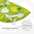 thumbnail image 5 of EasygdpGreen Apple Polyester Fiber Double-Sided Pillowcase,Super Soft,Comfortable And Luxurious Pillowcase,Not Easy To Break Or Deform- 20"X30", 5 of 9
