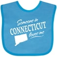 thumbnail image 3 of Inktastic Someone in Connecticut Loves Me Boys or Girls Baby Bib, 3 of 4