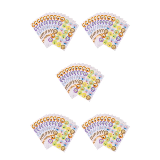 maskred 10 Sheets Commend Stickers Mother Teacher Praise Labels Multi-style Reward Decals Children Students Using Supplies Welldone 5Set