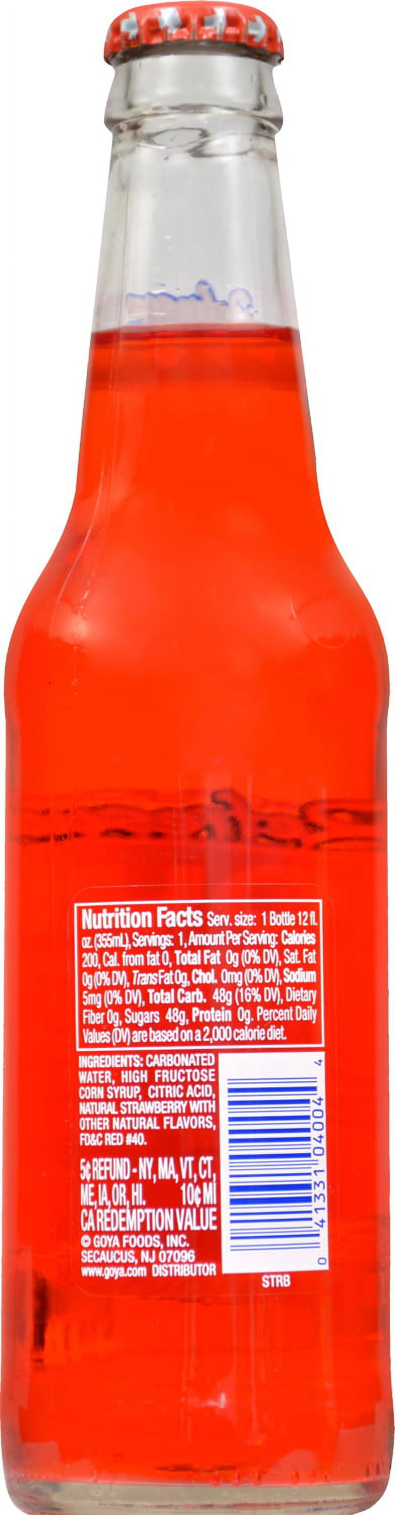 GOYA Refresco Strawberry Soda, 12 Oz