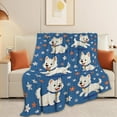 thumbnail image 3 of Westie Blanket Super Soft Warm Fluffy Fleece Flannel Dog Animal Blanket Cozy Fuzzy Plush Stuff Bedding Blankets Gifts for Women Users men Women Adults 50"X40", 3 of 8