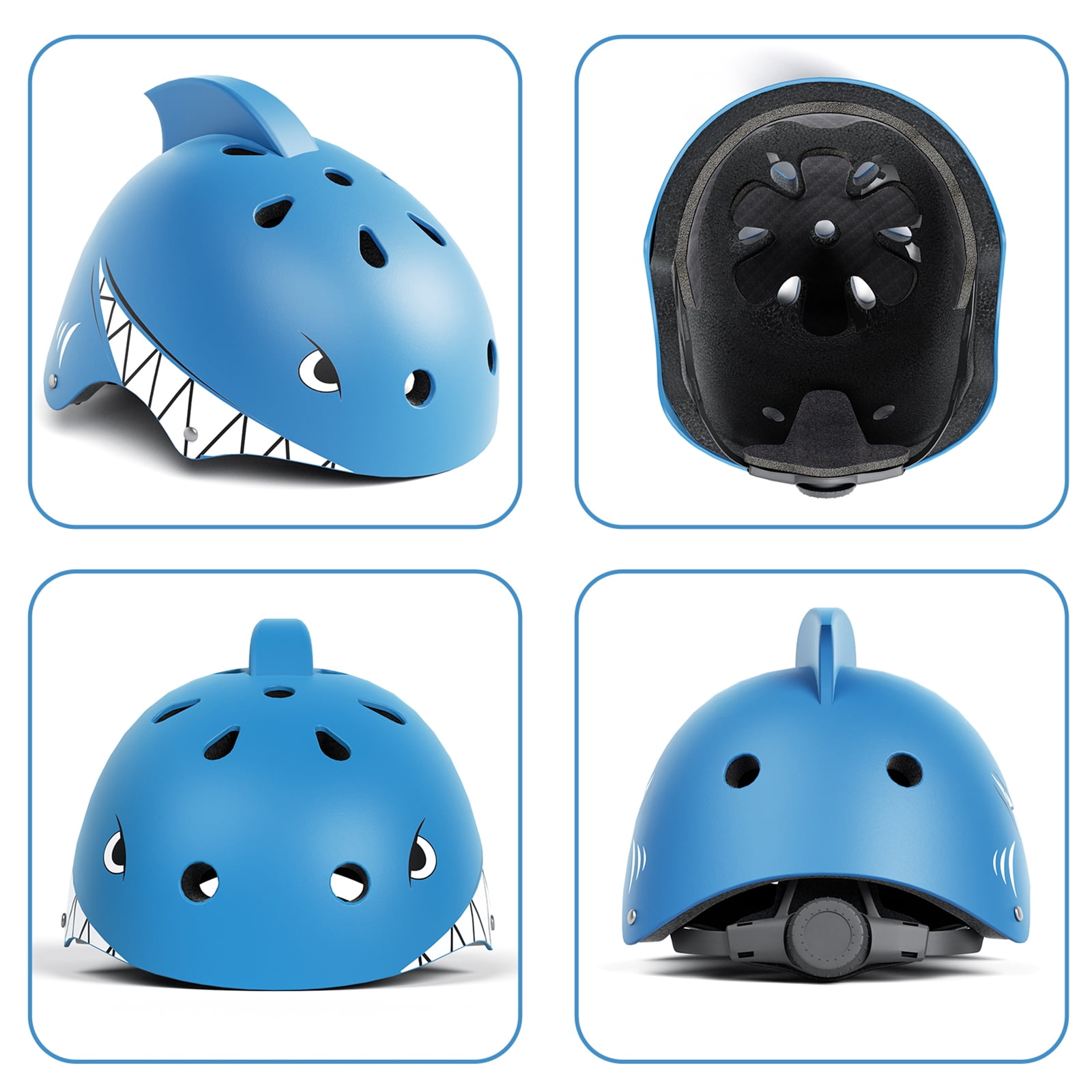 XJD Shark Toddler Bike Helmet for Boys Age 1-5 - Lightweight Kids Bicycle Helmet, Multi-Sport Safety Gear for Cycling Scooter Skating