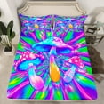 thumbnail image 2 of Feelyou Teens Mystic Mushroom Twin Sheet Sets, Watercolor Artwork Twin Fitted Sheet, Plant Botanical Flat Sheet, Microfiber Bedroom Decor, 3 Pieces, 2 of 7