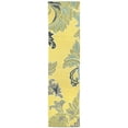 thumbnail image 2 of Liora Manne Ravella Ornamental Leaf Bdr Yellow Runner Rug 24" x 8', 2 of 4