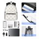 thumbnail image 4 of Disketp Anchors Mochila Ligera Clásica con Múltiples Bolsillos, Mochila Casual para Hombre y Mujer, Ideal para Escuela, Trabajo y Viajes, 4 of 6