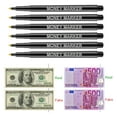 thumbnail image 4 of 12pcs Counterfeit Pen Fake Money Detector Markers for EURO USD RMB and Other Countries Bills Cash Check-Gold for Real, Black for Fake Easy and Fast to Use, 4 of 6