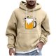 thumbnail image 2 of Sudadera con capucha para hombre, estilo casual, con cuello redondo, estampado, manga larga, blusa de poliéster, 2 of 5