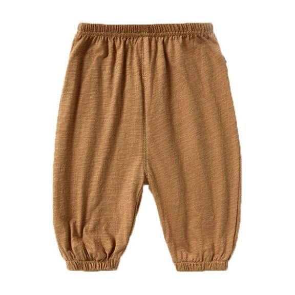 Wdgfv Boys Bootcut Jeans Boys Toddler Pants Summer Loose Trousers Solid Color Fashion Comfortable Breathable Soft Lightweight Casual Outfit Khaki 2-3 Years