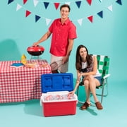 Igloo 48 QT Laguna Hard Sided Ice Chest Cooler, Red White & Blue