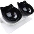 thumbnail image 1 of Tilted Angle Pet Feeder, Non-Slip Design For Secure Placement, Detachable Dish Bowl Facilitates Easy Cleaning, Pet Food Water Feeder With Fashion Design, Raised Stand Reduces Neck Pressure, 2PCS, 1 of 5