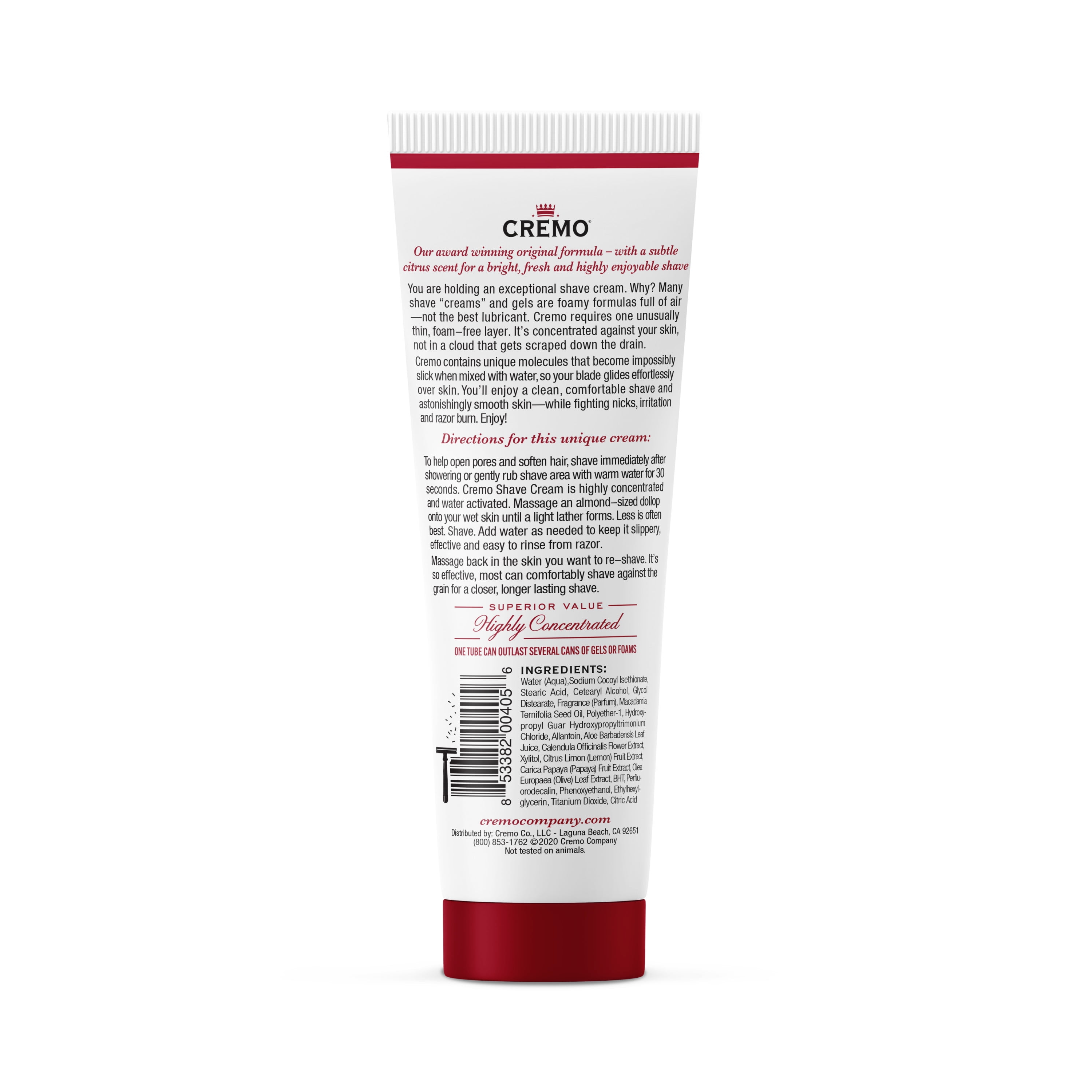 Cremo Original Shave Cream, Classic Scent, 1 oz.