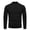 #02 Black, variant on Mens Sweater, Mock Neck Pullover, Slim Fit Long Sleeve Knit Top, Casual Officewear Work Sweatshirt