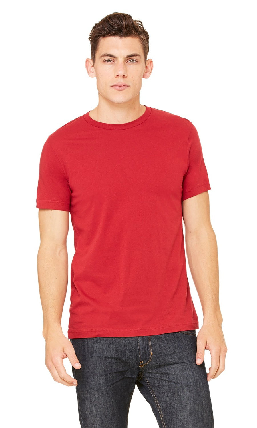 The Bella + Canvas Unisex Jersey Short Sleeve T-Shirt - CANVAS RED - L ...