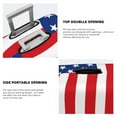 thumbnail image 3 of Zufioo America Flags3 Print Luggage Case Protective Cover, Zippered Anti-scratch Luggage Case Cover, Suitable for Travel, Business, Unisex-Large, 3 of 7