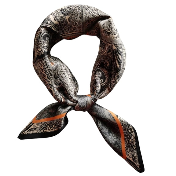 Men 100% Silk Square Scarf 27"x27" Neck Scarves Headwrap Neckerchief Business Casual Paisley Party