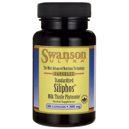 Swanson Milk Thistle Phytosome - Standardized Siliphos 300 mg 60 (Best Milk Thistle Product)