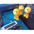 thumbnail image 2 of 6 piezas Smiley Emotion Bobblehead coche decoración coche salpicadero Bobblehead adorno hogar oficina lindo Smiley emoción decoración adorno calmar emociones liberar estrés..., 2 of 4