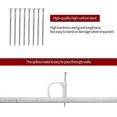 thumbnail image 4 of Hongchun Half Clamp J-hook With Nail, J Clamps For 3/4" Tubing Pipe Support, Wire And Cable Fixing 100pcs white, 4 of 5