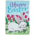 thumbnail image 2 of Northlight Tulips Happy Easter Bunny Outdoor House Flag - 28" x 40", 2 of 7