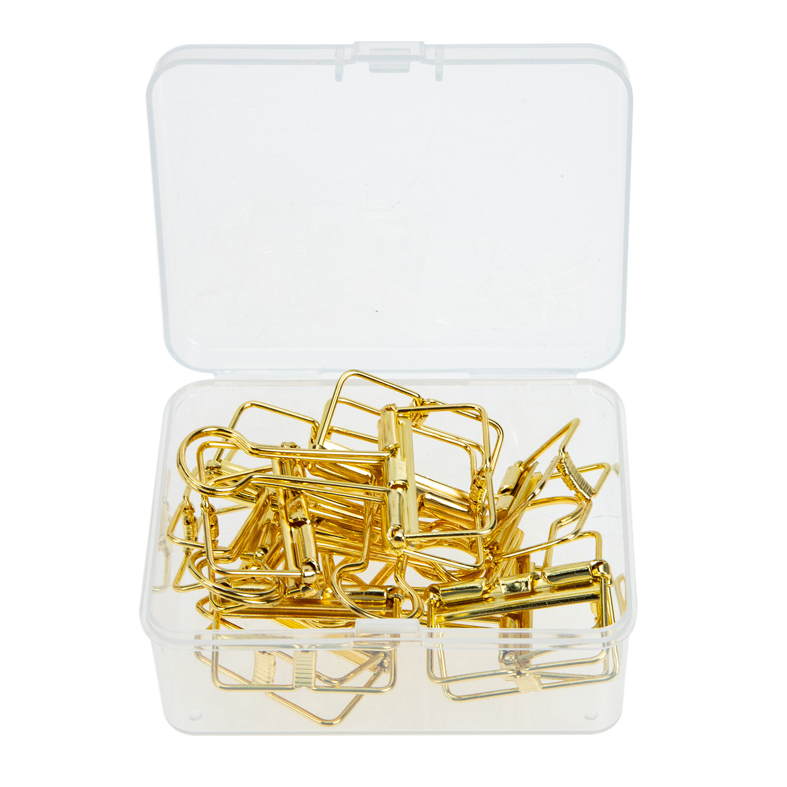 10Pcs Decorative Binder Clips Golden Paper Clamps Stainless Steel