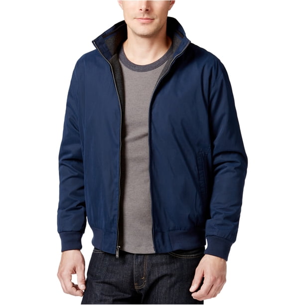 Chaqueta bomber Weatherproof de microfibra Resistente a la intemperie para hombre, azul, extragrande