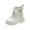 ZB-Silver, variant on Splozh Little Kid Fashion Boots for Girls Toddler/Little Kid Girl's Fashion Short Ankle Boots Dress Booties Fall Winter Booties Beige,US 13