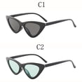 thumbnail image 4 of Lady moda ojo de gato Retro gafas de sol hombres transparente colorido gafas mujeres triángulo clásico al aire libre salvaje Unisex, 4 of 4