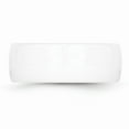 thumbnail image 3 of White Ceramic Ring Band Wedding Standard Domed 8mm Polished, 3 of 6